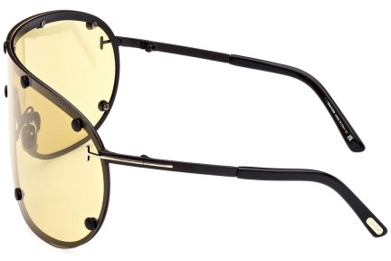 Solglasögon Tom Ford FT1043 02E Enkel Lins | Shield Svart