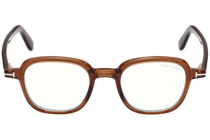 Glasögon Tom Ford FT5837-B 048 Runda Brun