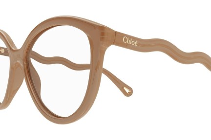 Glasögon Chloe CH0089O 003 Cat Eye Beige