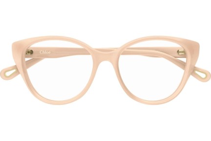 Glasögon Chloe CH0052O 009 Cat Eye Beige