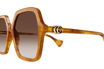 Solglasögon Gucci GG1072S 003 Fyrkantig Havana