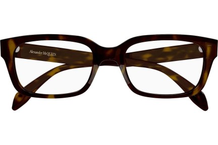 Glasögon Alexander McQueen AM0345O 002 Rektangulära Havana