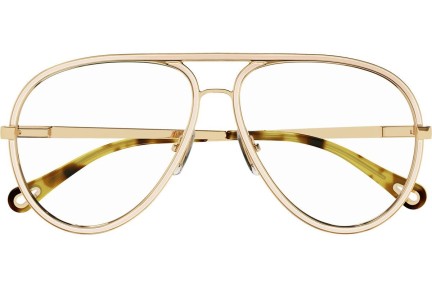 Glasögon Chloe CH0102O 004 Pilot Guld