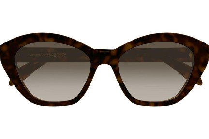 Solglasögon Alexander McQueen AM0355S 002 Cat Eye Havana