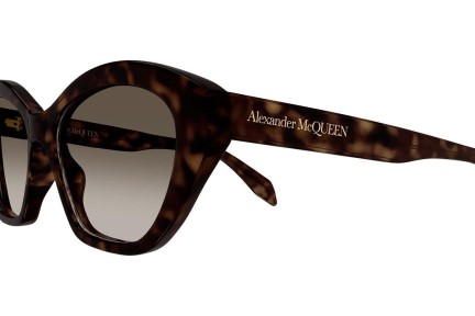 Solglasögon Alexander McQueen AM0355S 002 Cat Eye Havana