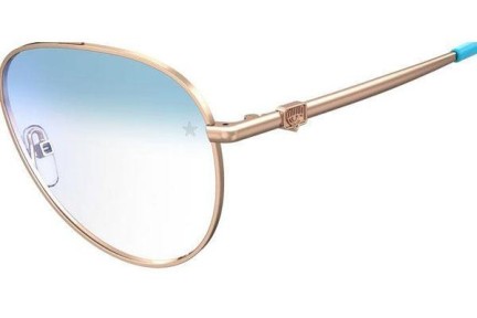 Glasögon Chiara Ferragni CF1009/BB HOT/K6 blue-light [non-prescription] Pilot Guld