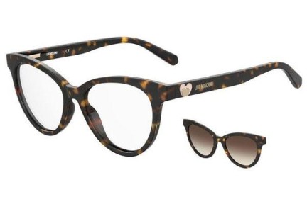 Glasögon Love Moschino MOL051/CS 086/HA Cat Eye Havana