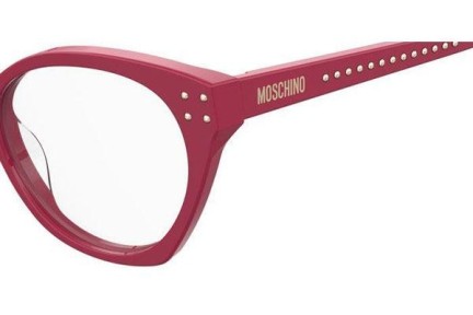 Glasögon Moschino MOS582 C9A Cat Eye Röd