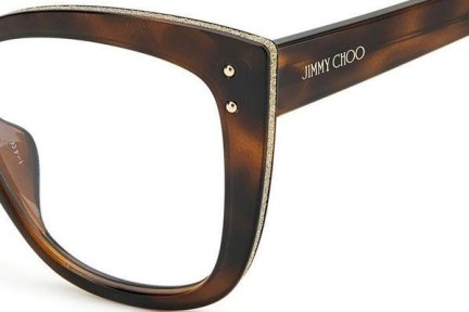 Glasögon Jimmy Choo JC328/G 086 Cat Eye Havana