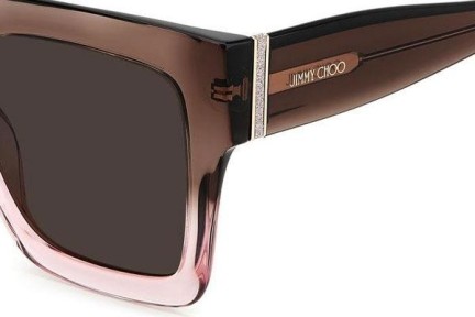 Solglasögon Jimmy Choo EDNA/S 08M/70 Fyrkantig Brun