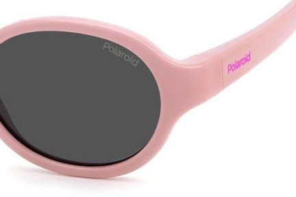 Solglasögon Polaroid Junior PLDK004/S 35J/M9 Polarized Oval Rosa