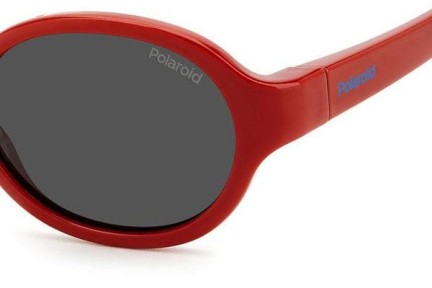 Solglasögon Polaroid Junior PLDK004/S C9A/M9 Polarized Oval Röd