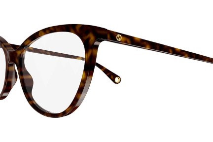 Glasögon Gucci GG1079O 003 Cat Eye Havana