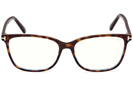 Glasögon Tom Ford FT5842-B 052 Fyrkantig Havana