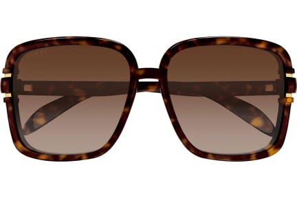 Solglasögon Gucci GG1066S 002 Oversize Havana