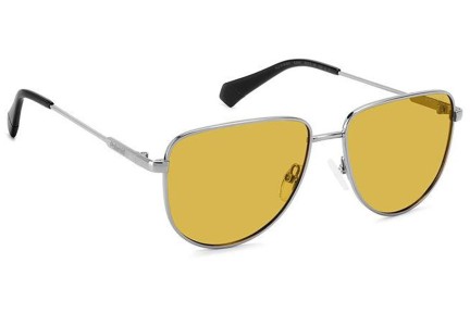 Solglasögon Polaroid PLD6196/S/X 6LB/MU Polarized Oval Silver