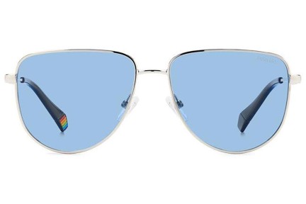 Solglasögon Polaroid PLD6196/S/X 010/C3 Polarized Oval Silver