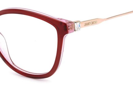 Glasögon Jimmy Choo JC373 LDL Cat Eye Röd