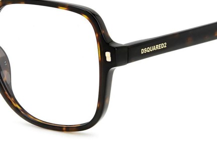 Glasögon Dsquared2 D20081 086 Fyrkantig Havana