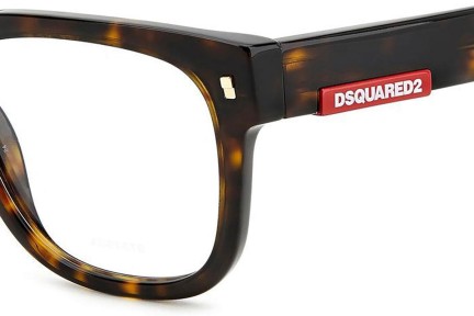 Glasögon Dsquared2 D20074 086 Fyrkantig Havana