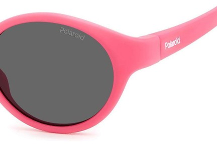 Solglasögon Polaroid Junior PLDK007/S MU1/M9 Polarized Oval Rosa