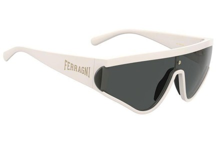 Solglasögon Chiara Ferragni CF7021/S VK6/IR Enkel Lins | Shield Vit