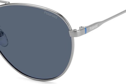 Solglasögon Polaroid PLD4142/G/S/X 6LB/C3 Polarized Pilot Silver