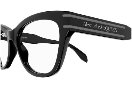 Glasögon Alexander McQueen AM0401O 001 Runda Svart