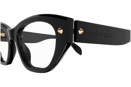 Glasögon Alexander McQueen AM0410O 001 Runda Svart