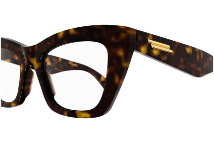 Glasögon Bottega Veneta BV1215O 002 Cat Eye Havana