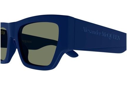 Solglasögon Alexander McQueen AM0393S 005 Rektangulära Blå