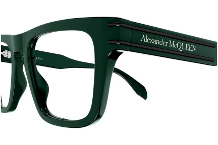 Glasögon Alexander McQueen AM0400O 004 Fyrkantig Grön