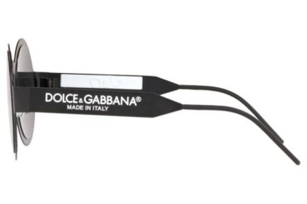 Solglasögon Dolce & Gabbana DG Logo Collection DG2234 110687 Runda Svart