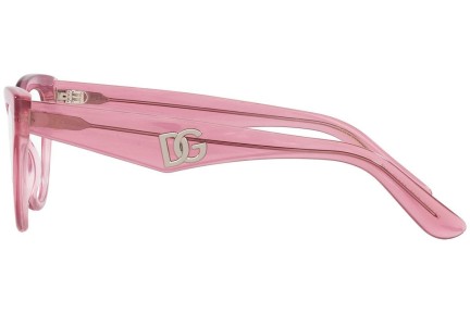 Glasögon Dolce & Gabbana DG3372 3405 Cat Eye Rosa