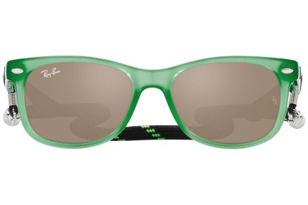 Solglasögon Ray-Ban Junior New Wayfarer Junior RJ9052S 71465A Fyrkantig Grön