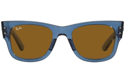 Solglasögon Ray-Ban Mega Wayfarer RB0840S 668073 Fyrkantig Blå