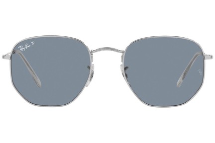 Solglasögon Ray-Ban Hexagonal RB3548N 003/02 Polarized Runda Silver