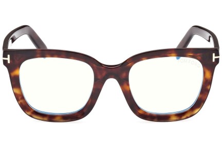 Glasögon Tom Ford FT5880-B 052 Fyrkantig Havana