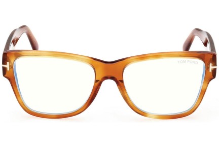 Glasögon Tom Ford FT5878-B 053 Fyrkantig Havana