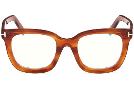 Glasögon Tom Ford FT5880-B 053 Fyrkantig Brun