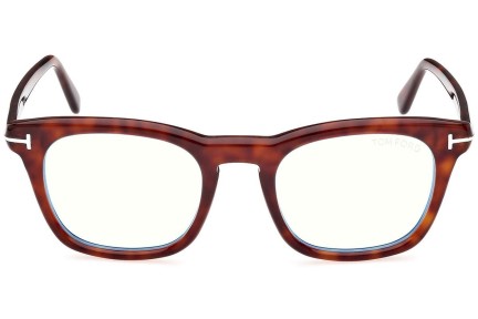 Glasögon Tom Ford FT5870-B 054 Fyrkantig Havana