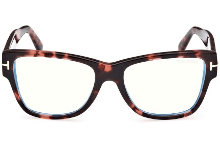 Glasögon Tom Ford FT5878-B 056 Fyrkantig Havana