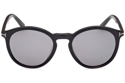 Solglasögon Tom Ford FT1021-N 01D Polarized Runda Svart