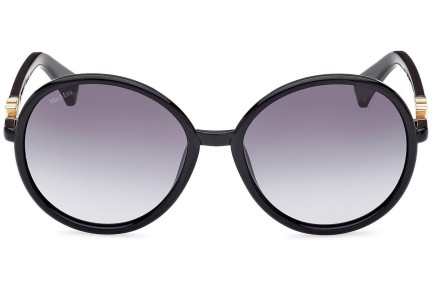 Solglasögon Max Mara MM0065 01B Runda Svart