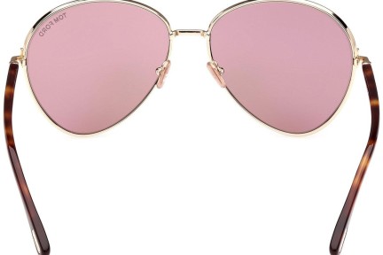 Solglasögon Tom Ford FT1028 32Z Runda Guld