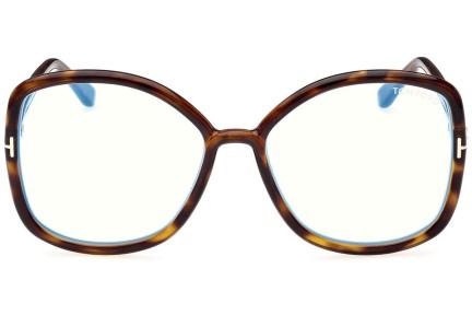 Glasögon Tom Ford FT5845-B 052 Fyrkantig Havana