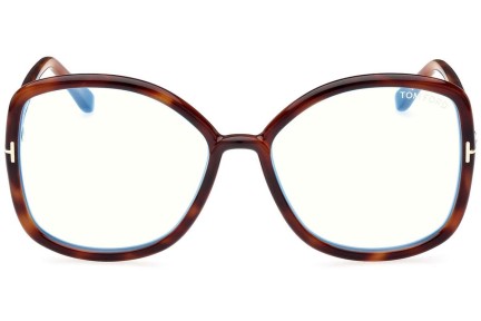 Glasögon Tom Ford FT5845-B 053 Fyrkantig Havana