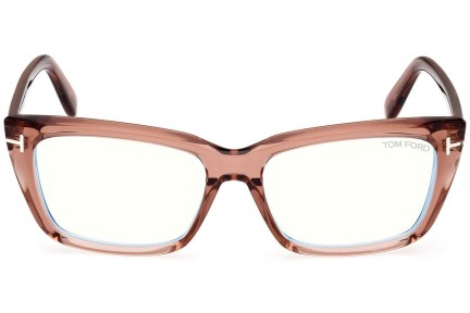 Glasögon Tom Ford FT5894-B 072 Fyrkantig Brun