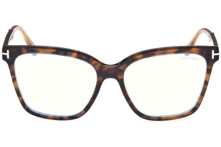 Glasögon Tom Ford FT5892-B 052 Fyrkantig Havana