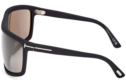 Solglasögon Tom Ford Clint 2 FT1066 02L Flat Top Svart